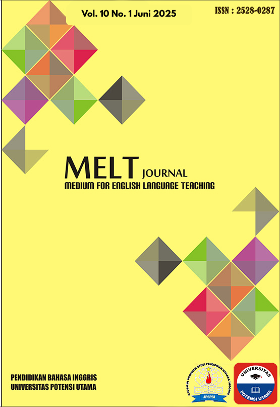 					View Vol. 10 No. 1 (2025): MELT Journal Juni 2025
				